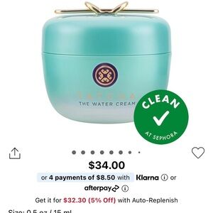 Tatcha Bundle: The Water Cream & The Rice Wash